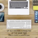 ⁦كيبورد ميكانيكي K80 بتوصيل USB تايب-C مع إضاءة خلفية و مفاتيح قابلة للتبديل باللون الأسود متوافق مع اللابتوب باللغة الإنجليزية⁩ - الصورة ⁦2⁩