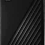 هارد تخزين خارجي محمول من سلسلة ماي باسبورت 2 تيرابايت بمنفذ USB 3.0 دبليو دي WDBYVG0020BBK WESN اسود إساتا