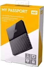 ⁦ويسترن ديجيتال قرص صلب ماي باسبورت الترا اسود سعة 1 تيرابايت HD506 usb_1.1 إساتا⁩ - الصورة ⁦2⁩