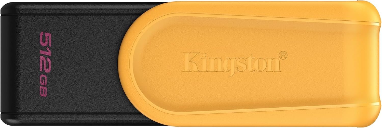 61KIiw7qyaL._AC_SL1500_ ذاكرة فلاش USB داتاترافيلر اكسوديا اس512 جيجابايت- USB 3.2 الجيل الأول - USB نوع A من كينجستون - أسود وبرتقالي - Image 1