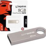 كينغستون ذاكرة فلاش دي تي SE9 سعة 8 جيجابايت - فضي، usb2.0، سعة 8.0 GB (نسخة)