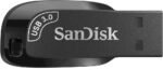 فلاش ميموري USB 3.0 الترا شيفت من سانديسك، سعة 64 جيجا بايت و عالية السرعة، للكمبيوتر واللاب توب (SDCZ410-064G-G46) حزمة كاملة بدون حبل التعليق