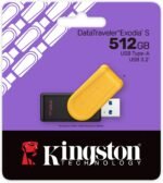 ذاكرة فلاش USB داتاترافيلر اكسوديا اس512 جيجابايت- USB 3.2 الجيل الأول - USB نوع A من كينجستون - أسود وبرتقالي - Image 3