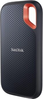 سانديسك SSD محمول للغاية سعة 1 تيرابايت - حتى 1050 ميجابايت/ثانية، USB-C، USB 3.2 الجيل الثاني، مقاوم للماء والغبار بتصنيف IP65، برامج ثابتة محدثة، محرك خارجي ذو حالة ثابتة - SDSSDE61-1T00-G25