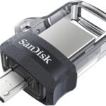 فلاش ميموري مزدوجة بخاصية OTG 32 جيجابايت وواجهة m3 Ultra من سانديسك SDDD3-032G-G46 usb3 سعة GB usb3.0