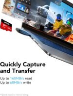⁦ليكسار بطاقة Micro SD سعة 64GB، بطاقة ذاكرة فلاش microSDXC UHS-I مع محول - حتى 160 ميجابايت/ثانية، A2، U3، الفئة 10، V30، بطاقة TF عالية السرعة لنينتندو سويتش/جوبرو/مكبر صوت بلوتوث/تابلت/هاتف ذكياسم العلامة التجارية	ليكسار نوع ذاكرة الفلاش	microSDXC سعة تخزين الذاكرة	64 جيجابايت اللون	64 جيجابايت ايه 2 مميزات خاصة	عازل للحرارة, ماء, مقاوم للأشعة السينية قراءة السرعة	160 ميجا بايت في الثانية نوع الضمان	محدود واجهة الأجهزة	مايكرو SDXC فئة سرعة اقتران الرقمية الآمنة	الفئة 10 الشركة المصنعة	Lexar Co.,LTD⁩ - الصورة ⁦2⁩