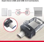 ⁦فلاش ميموري مزدوجة بخاصية OTG 32 جيجابايت وواجهة m3 Ultra من سانديسك SDDD3-032G-G46 usb3 سعة GB usb3.0⁩ - الصورة ⁦2⁩